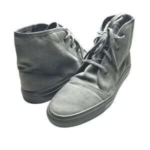 Common Projects | Men | Gray Canvas Lace Up Hi-Top Safari Boots | EU 43 US 10